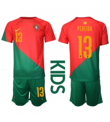 Portugalia Danilo Pereira #13 Koszulka Podstawowych Dziecięca MŚ 2022 Krótki Rękaw (+ Krótkie spodenki)